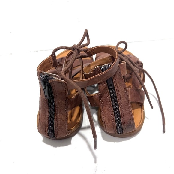 Born Brown Leather Gladiator Sandals - Picture 5 of 6